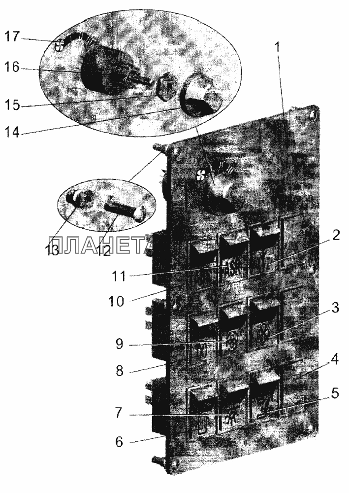 Панель левая МАЗ-104С
